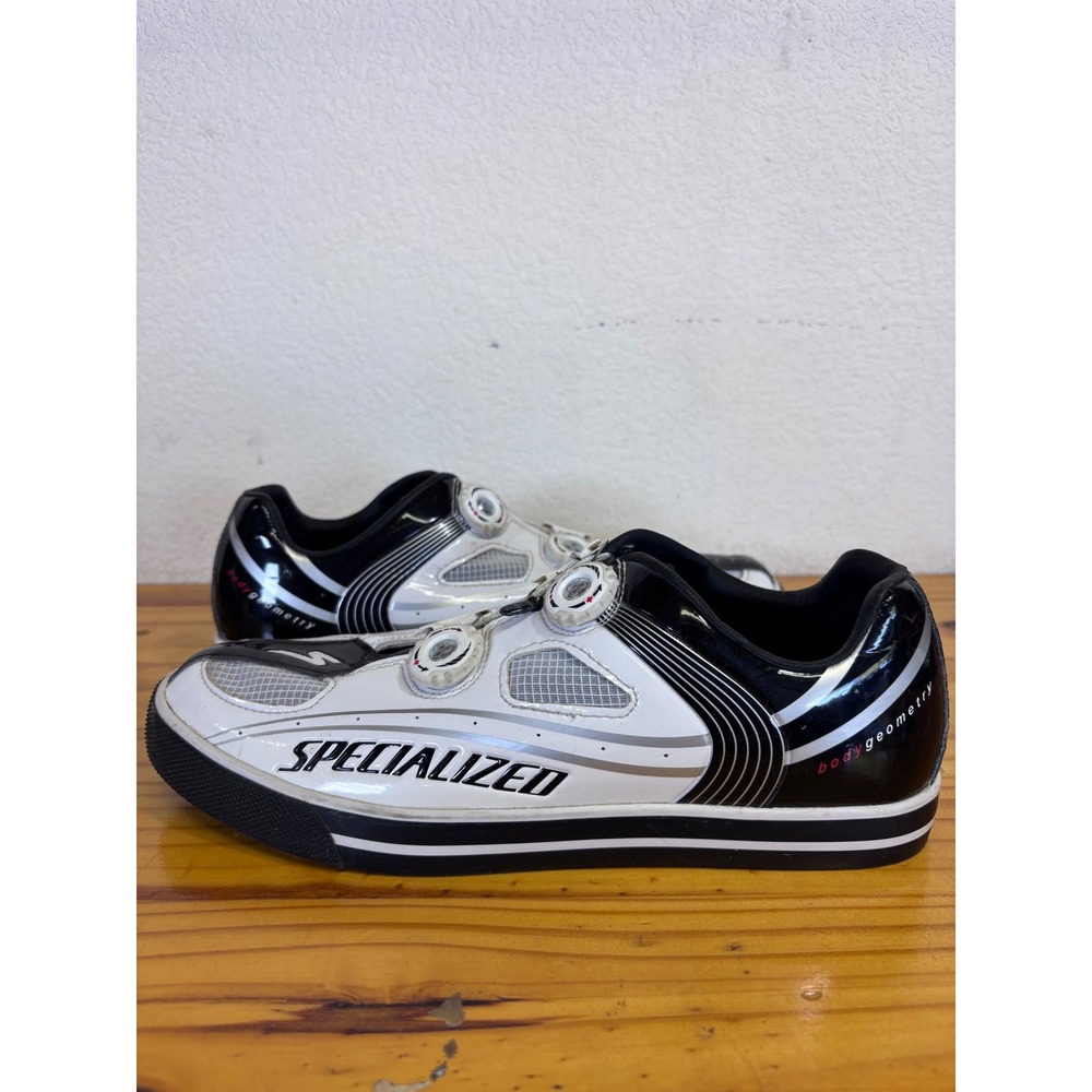 Specialized Cycling Shoes Unisex 42 White Black BOA Body Geometry Road Bike